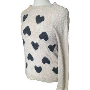 LC Lauren Conrad Long Sleeve Crewneck Very Soft Fuzzy Sweater M